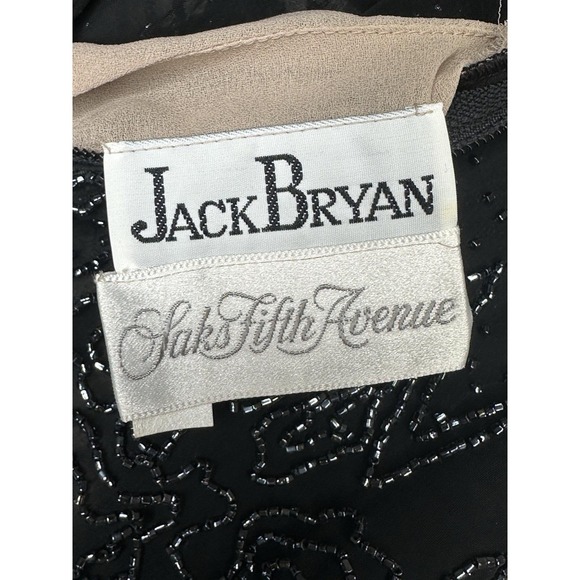 Vintage 1960s Jack Bryan Saks Fifth Ave Sparkle Embroidered Maxi Dress | Sz: 12 - Picture 12 of 13